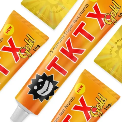 Crema TKTX GOLD 75% para TATTOO | DEPILACION | PERFORACION | MICROBLADING 6 tktx gold 75 crema